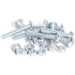 10 boulons poêlier cruciforme acier zingué - 5x30 mm