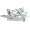 5 chevilles universelles en nylon tous matériaux avec vis - Ø8x50 mm