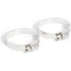 2 colliers de serrage acier zingué - Ø25 à 40 mm