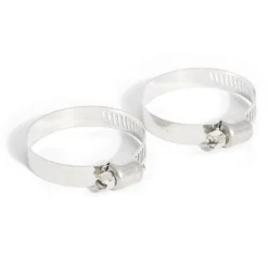 2 colliers de serrage acier zingué - Ø25 à 40 mm