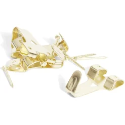 4 crochets à tableau avec aiguille acier laitonné - N°3