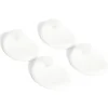 4 crochets adhésifs en plastique blanc