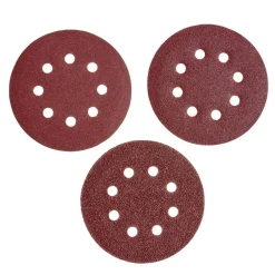 12 disques abrasifs en Corindon pour ponceuses vibrantes - Ø125 mm