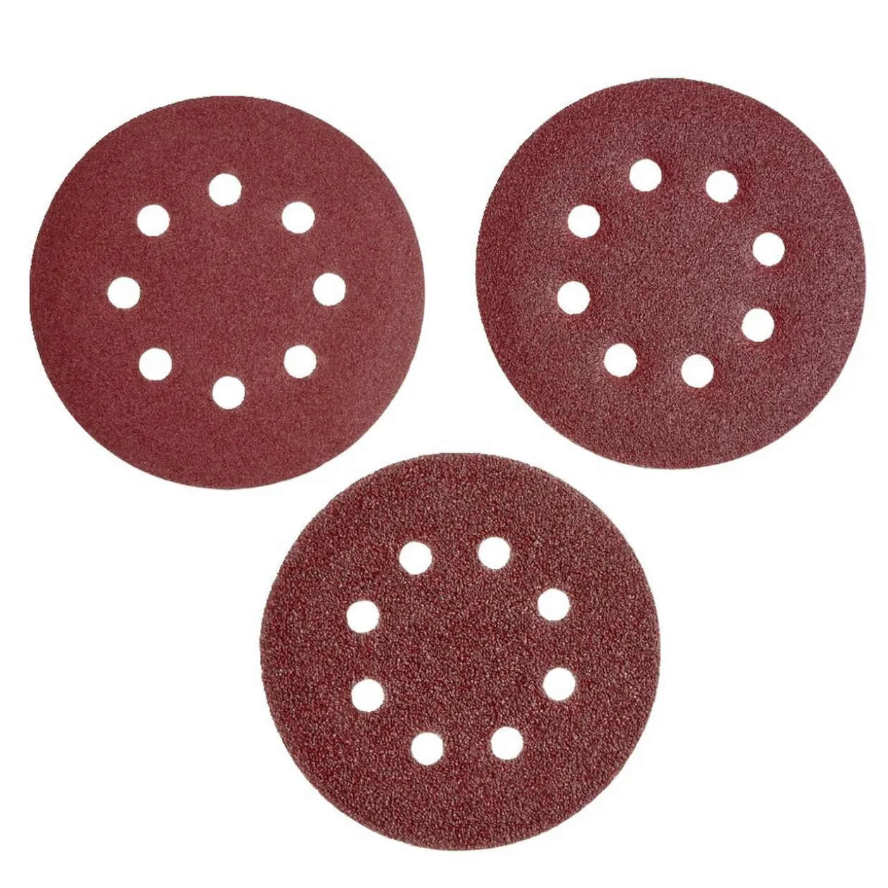 12 disques abrasifs en Corindon pour ponceuses vibrantes - Ø125 mm