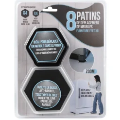 8 patins de déplacement pour meubles