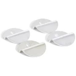 4 pattes à glace en acier nickelé - 25 mm