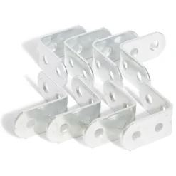 8 équerres de chaise acier zingué - 30x2 mm