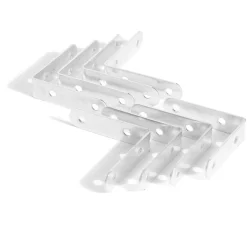 8 équerres de chaise acier zingué - 60x2 mm