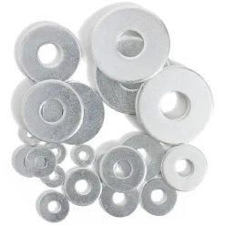 20 rondelles plates larges assorties acier zingué - Ø3/4/5/8/10 mm