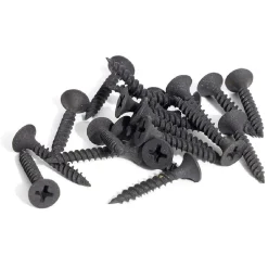 15 vis pour placo tête fraisée cruciforme acier phosphaté - 3,5x25 mm