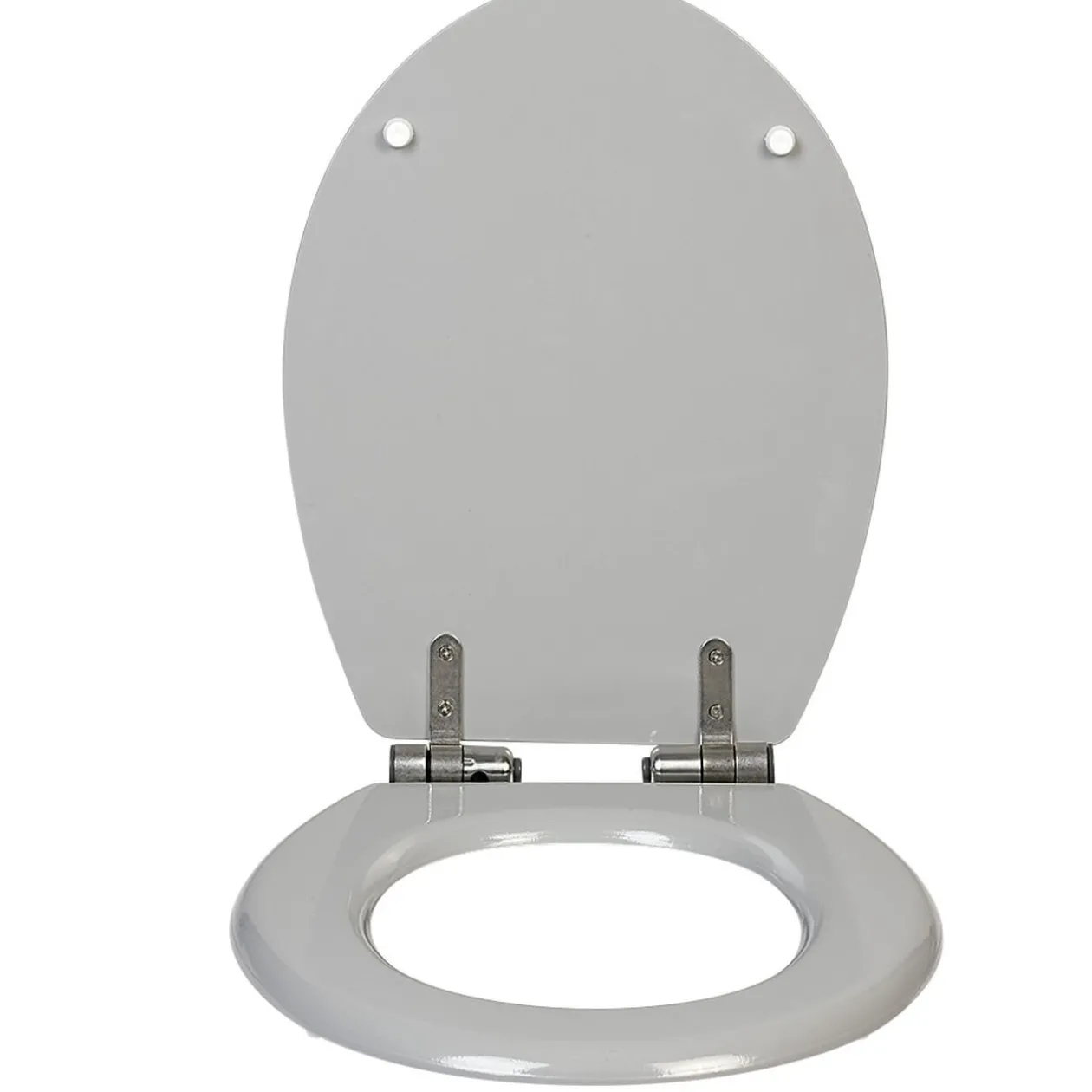 Abattant WC uni gris frein de chute