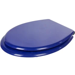 Abattant WC bleu foncé uni avec frein de chute