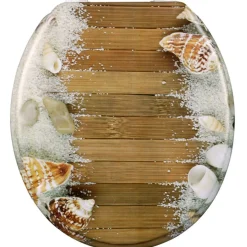 Abattant WC coquillages