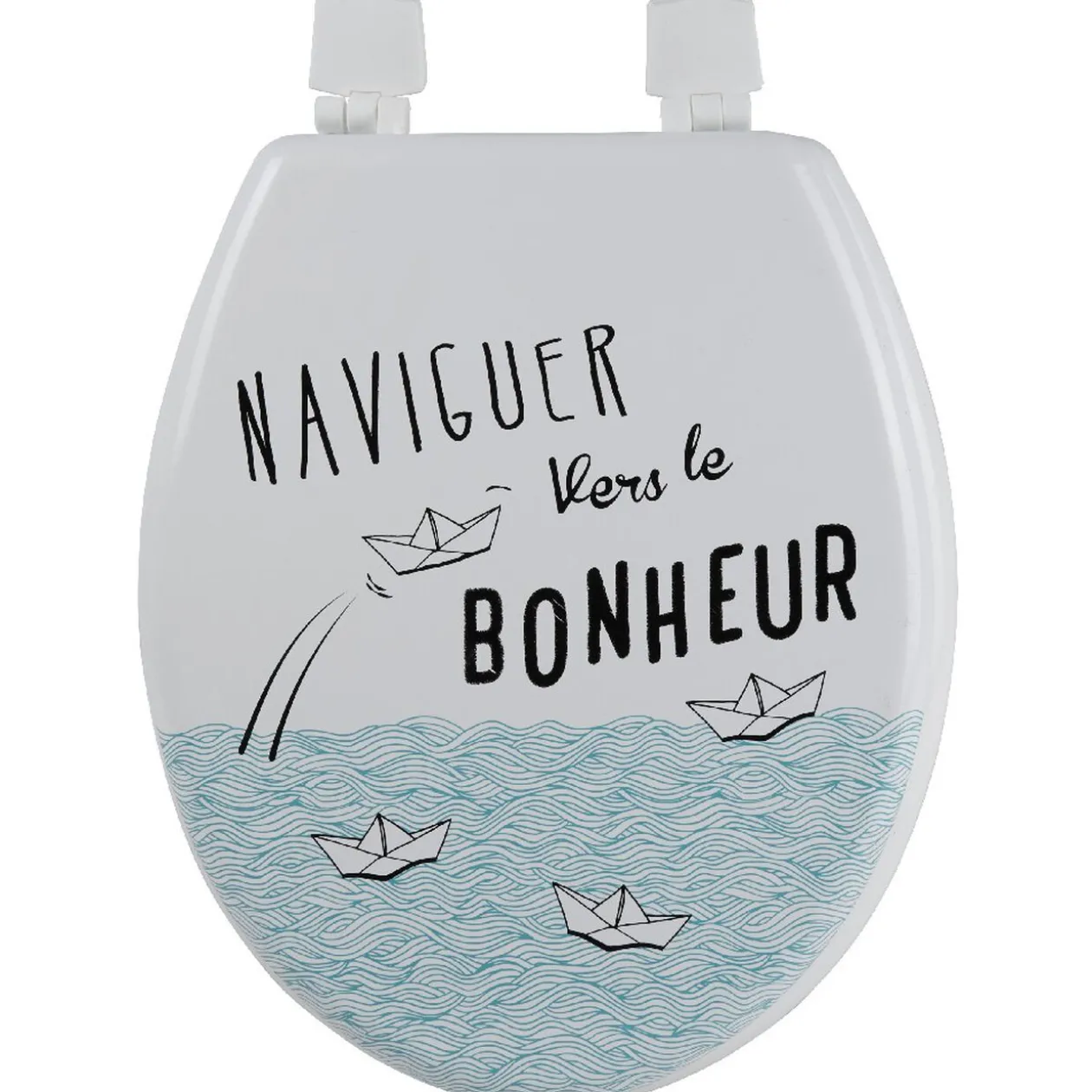 Abattant WC design naviguer vers le bonheur