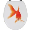Abattant WC design poisson rouge