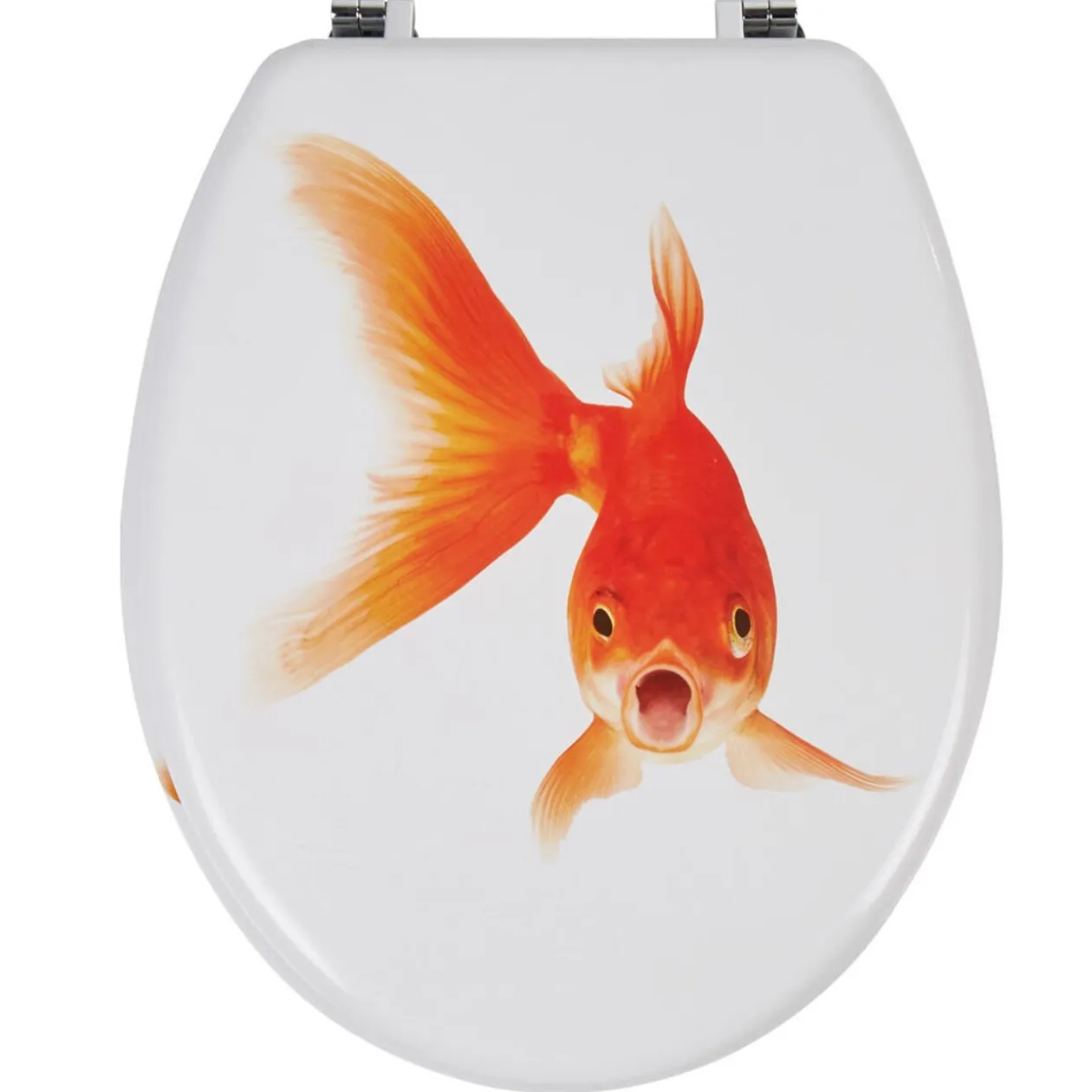 Abattant WC design poisson rouge