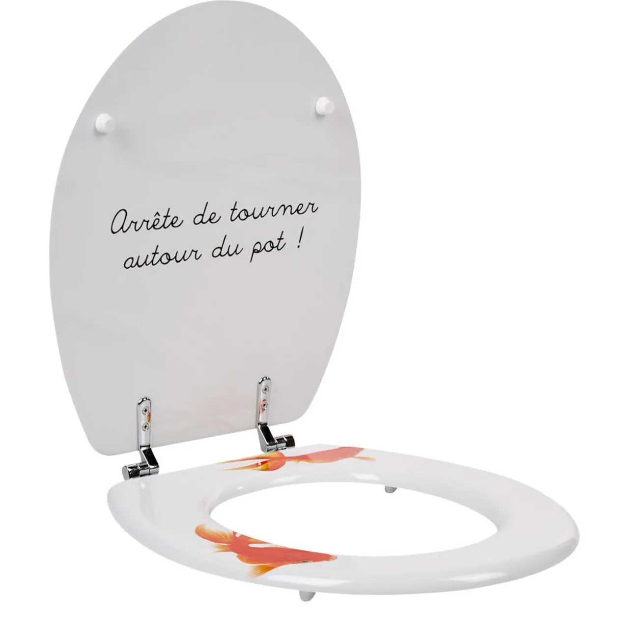 Abattant WC design poisson rouge