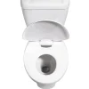 Abattant WC 2en1 adulte et enfant plastique blanc frein de chute