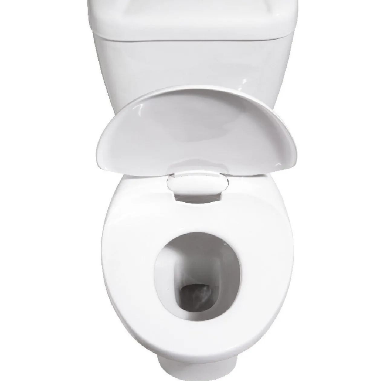 Abattant WC 2en1 adulte et enfant plastique blanc frein de chute