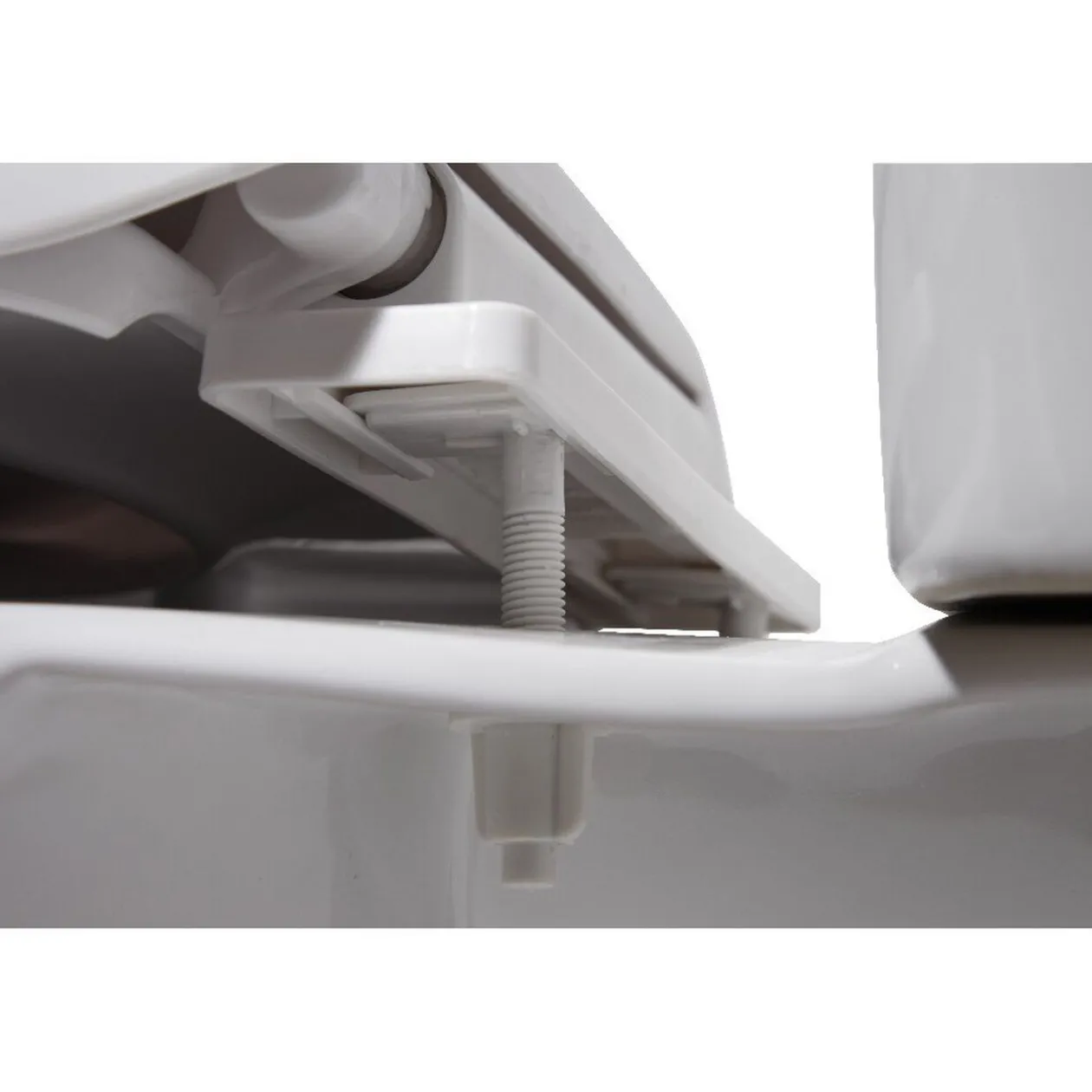 Abattant WC 2en1 adulte et enfant plastique blanc frein de chute