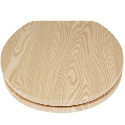 Abattant WC motif bois