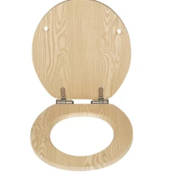 Abattant WC motif bois