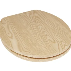 Abattant WC motif bois