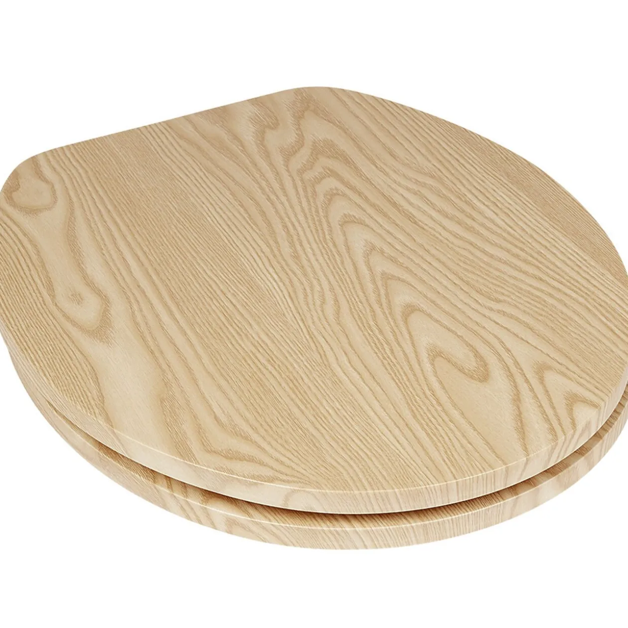 Abattant WC motif bois