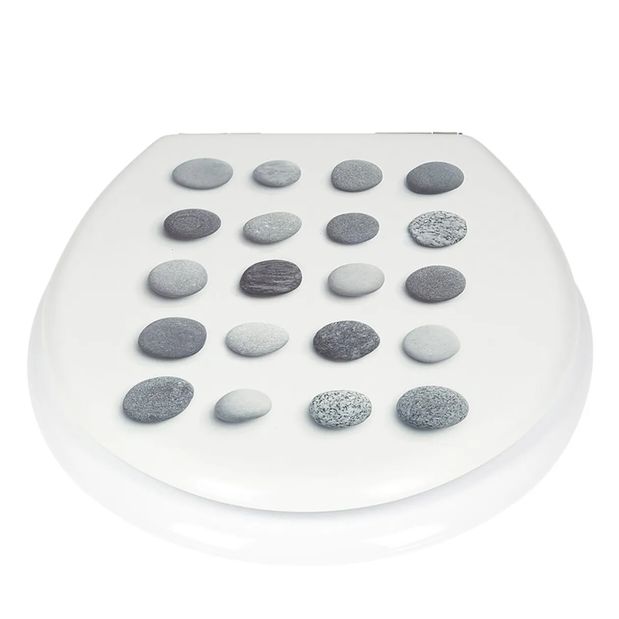 Abattant WC motif galets