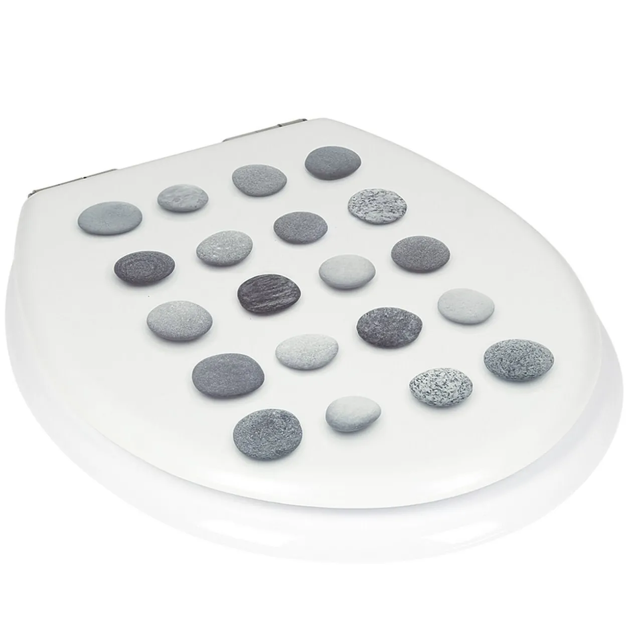 Abattant WC motif galets