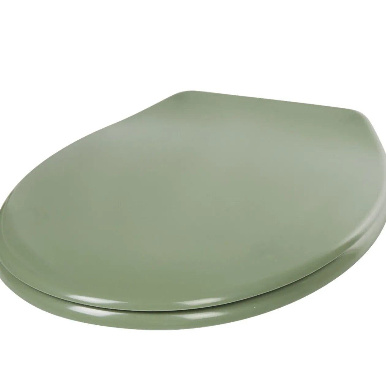 Abattant WC plastique duroplast vert foncé frein de chute