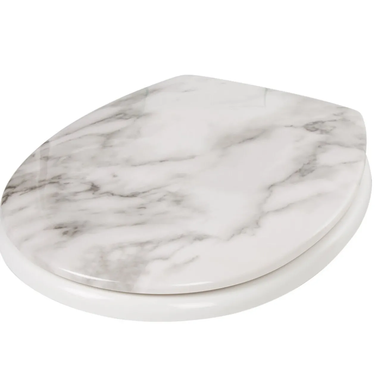 Abattant WC plastique duroplast style marbre frein de chute