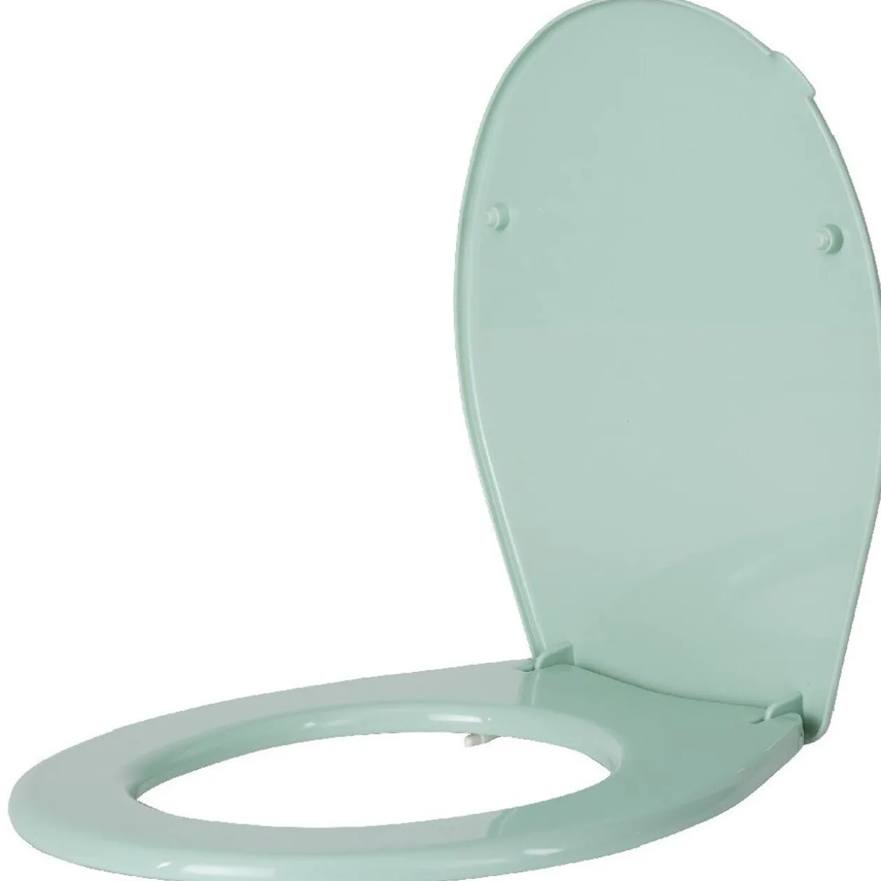 Abattant WC plastique uni vert d'eau
