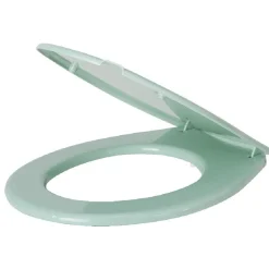 Abattant WC plastique uni vert d'eau
