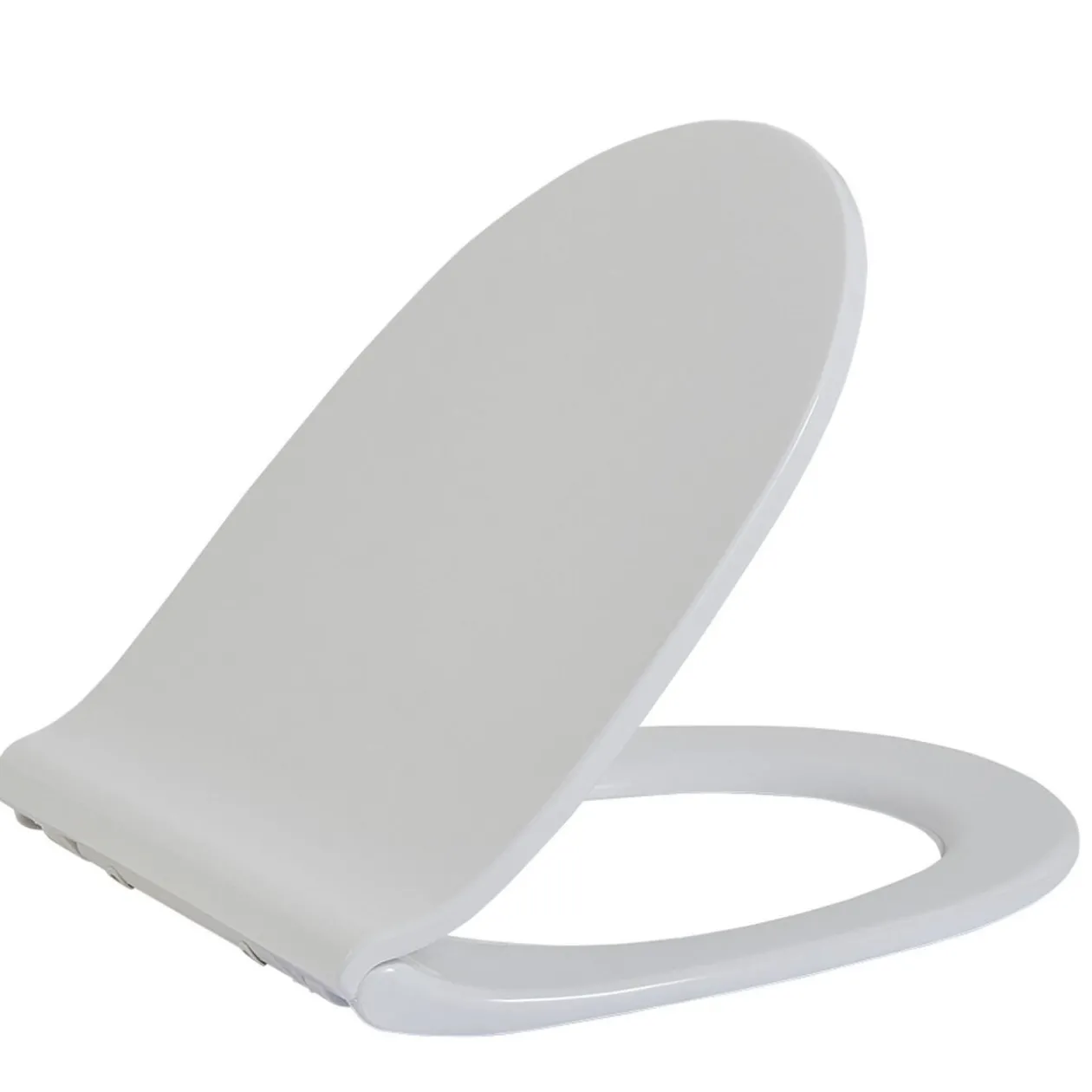 Abattant WC plat uni blanc