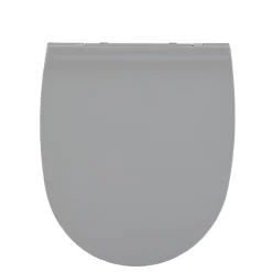 Abattant WC plat uni gris