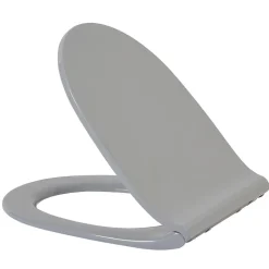 Abattant WC plat uni gris