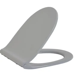 Abattant WC plat uni gris