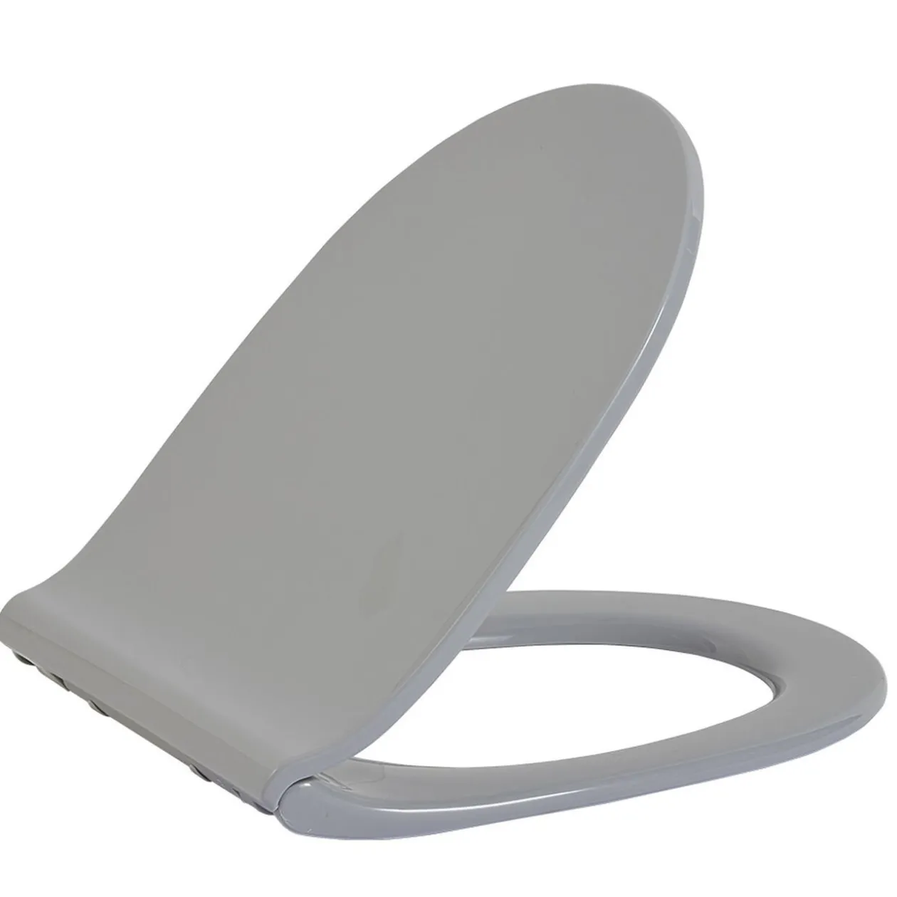 Abattant WC plat uni gris