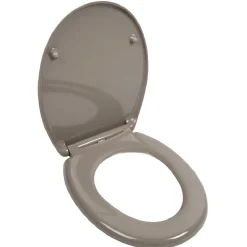 Abattant WC taupe smooth close déclipsable