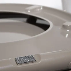 Abattant WC taupe smooth close déclipsable