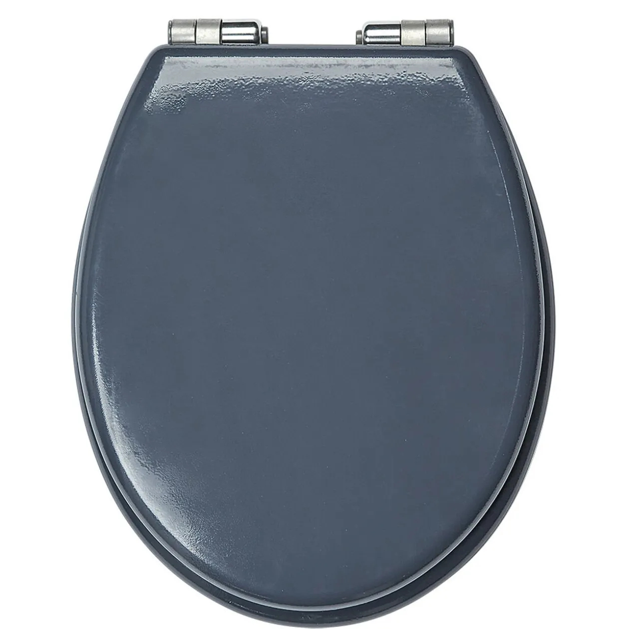 Abattant WC uni gris avec frein de chute