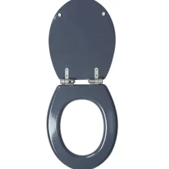 Abattant WC uni gris avec frein de chute