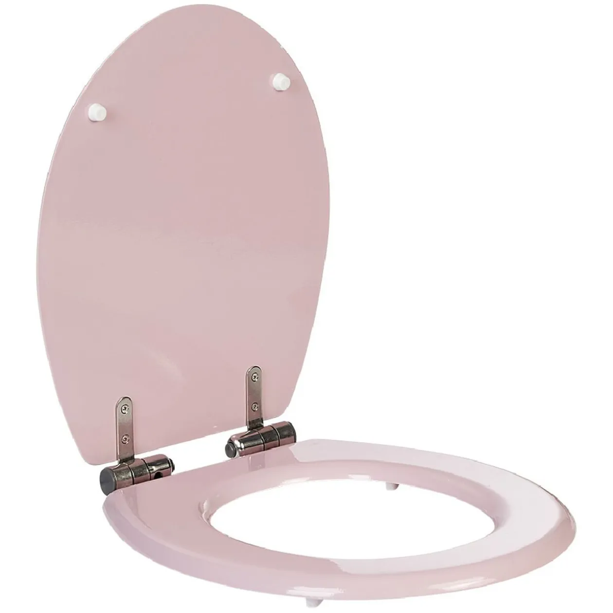 Abattant WC uni rose frein de chute