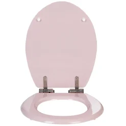 Abattant WC uni rose frein de chute