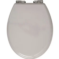 Abattant WC uni taupe avec frein de chute