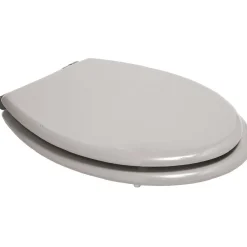 Abattant WC uni taupe avec frein de chute