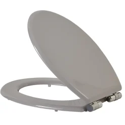 Abattant wc universel ajustable en bois gris