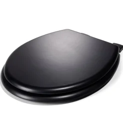 Abattant WC universel en bois noir