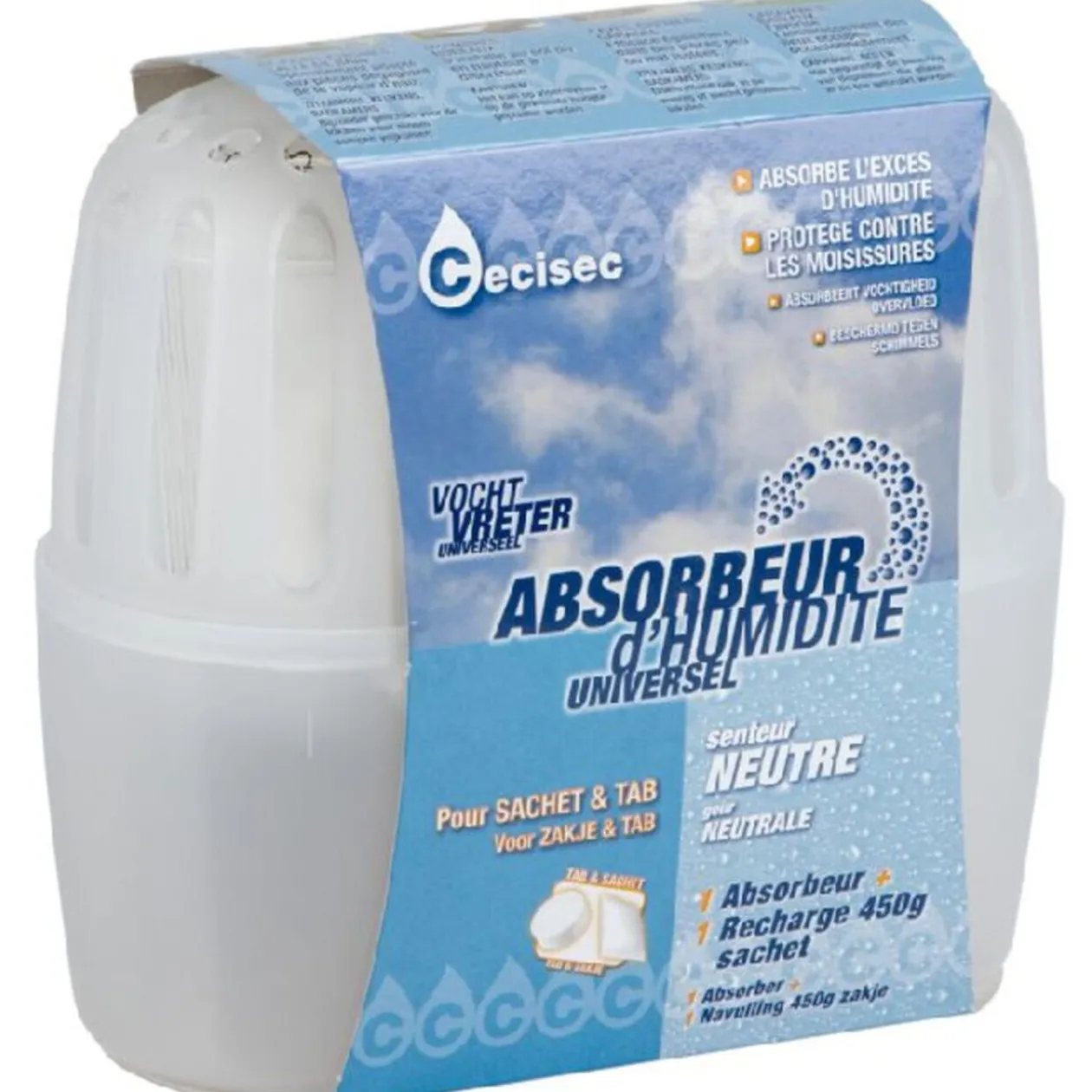 ABSORBEUR HUMIDITE ET RECHARGE